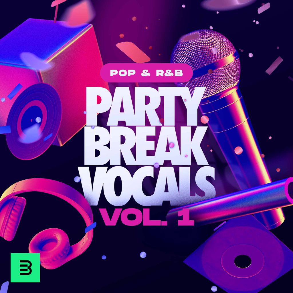 Artwork for Party Break Vocals Vol. 1 - Pop & R&B